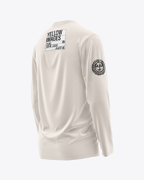 Men’s Long Sleeve T-Shirt Mockup