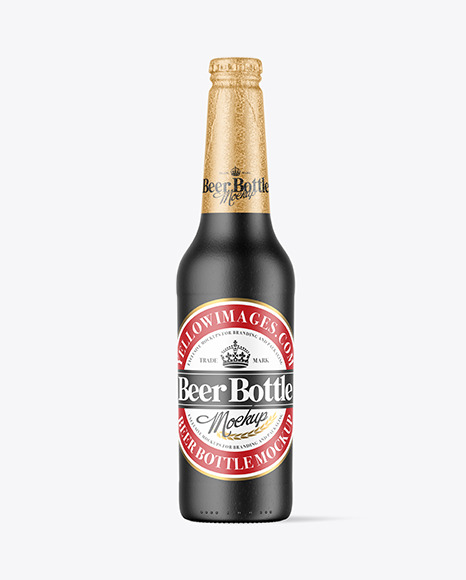 Ceramic Beer Bottle Mockup