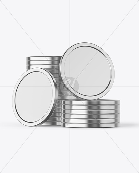 Metallic Tokens Mockup