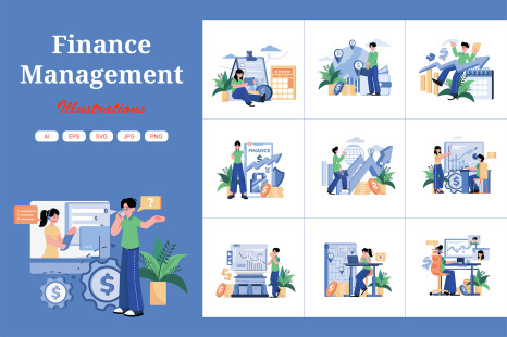 M471_Finance Management Illustration Pack