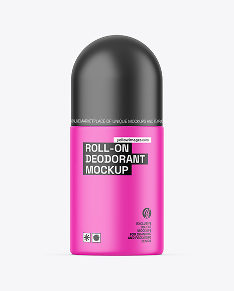 Matte Roll-On Deodorant Mockup