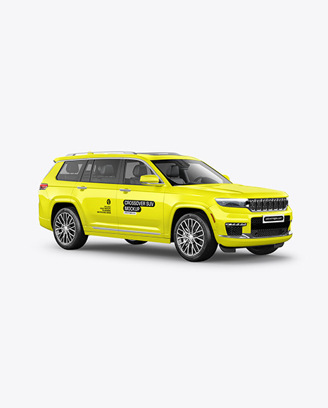 Luxury SUV Mockup - Half Side View