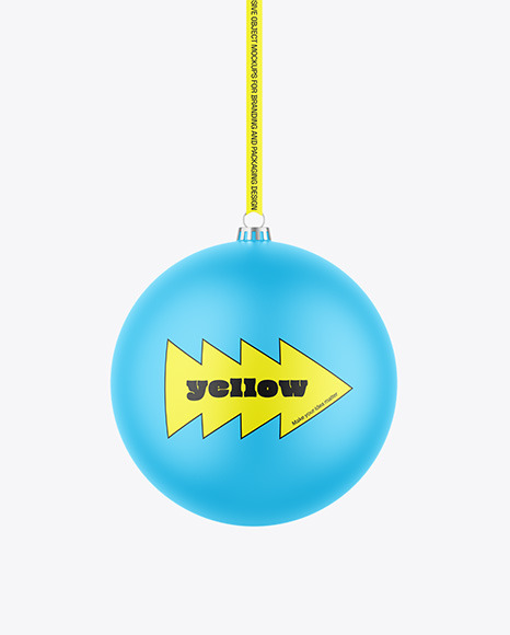 Matte Christmas Ball Mockup