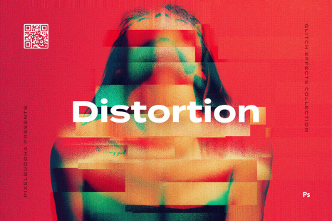 Distortion Glitch Photo Effects