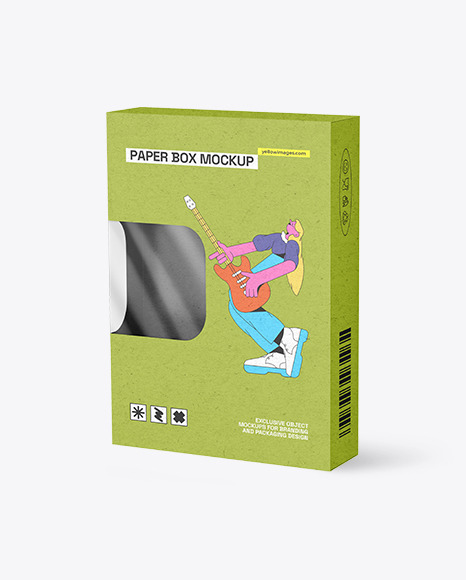 Kraft Empty Packaging Box Mockup