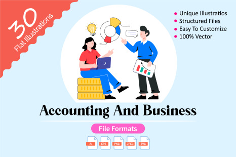 30 Accounting And Business illustrations