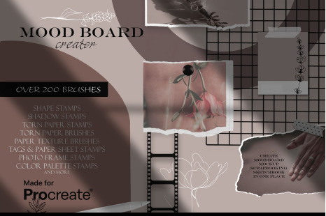 Moodboard creator kit for Procreate