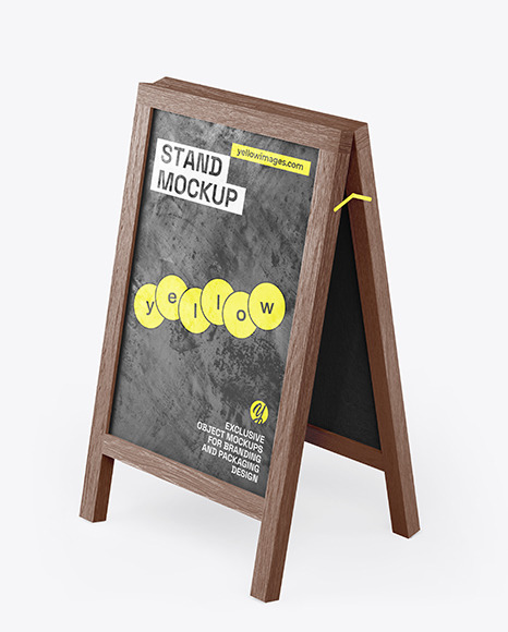 Wooden Stand Mockup   Free Download Images High Quality PNG, JPG