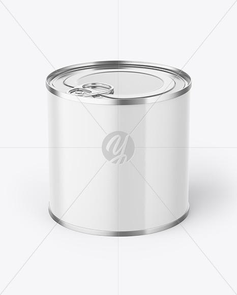 Tin Can With Pull Tab Mockup