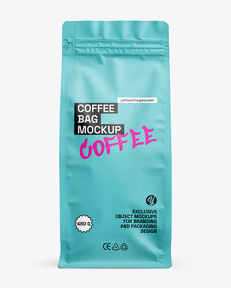 Matte Stand-Up Bag Mockup