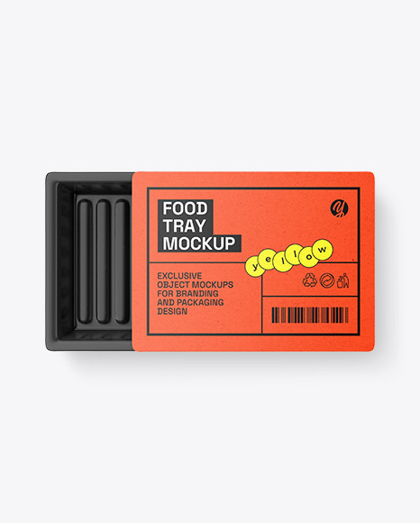 Empty Food Tray Mockup