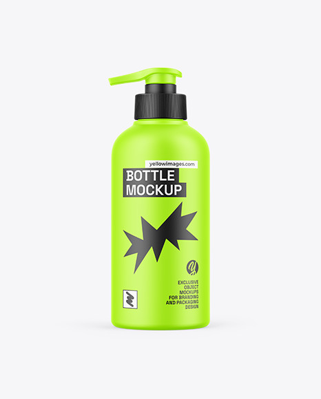 Matte Bottle W/ Pump Mockup