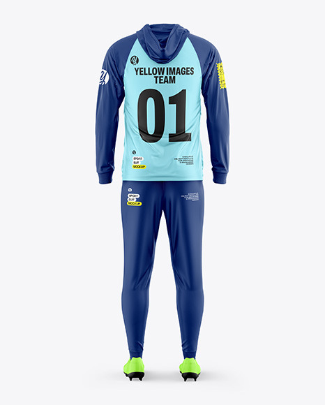 Men&#039;s Sport Suit Mockup - Back View