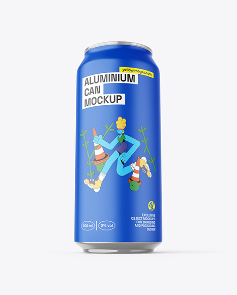 500ml Aluminium Can Mockup