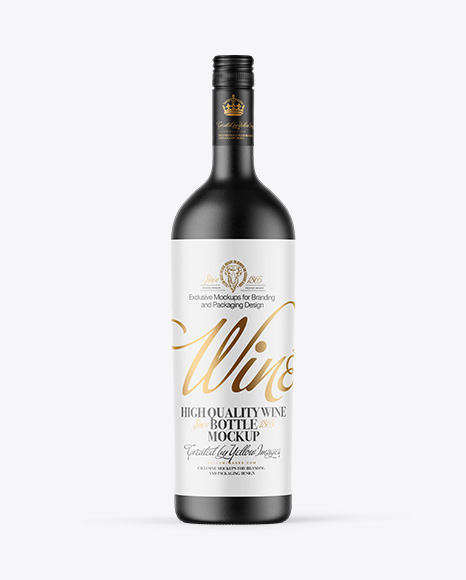 Ceramic Wine Bottle Mockup