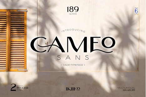 Cameo Sans Typeface
