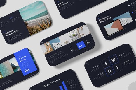 LORAN - Animated  Powerpoint Business Presentation Template (Blue)