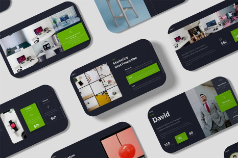 LORAN - Animated  Powerpoint Business Presentation Template (Green)