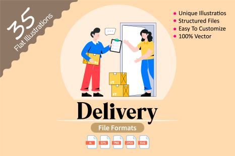 35 Delivery Illustrations