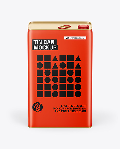 Matte Tin Can Mockup
