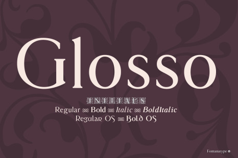 Glosso Typeface Family