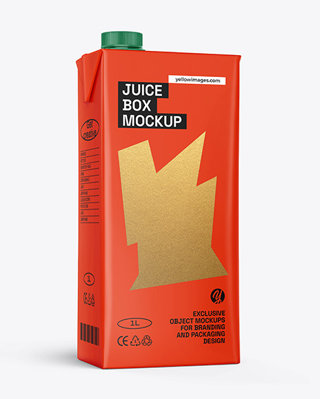 Juice Carton Package Mockup