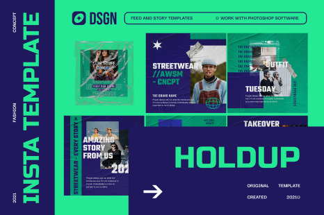 Brick Urban Instagram Templates