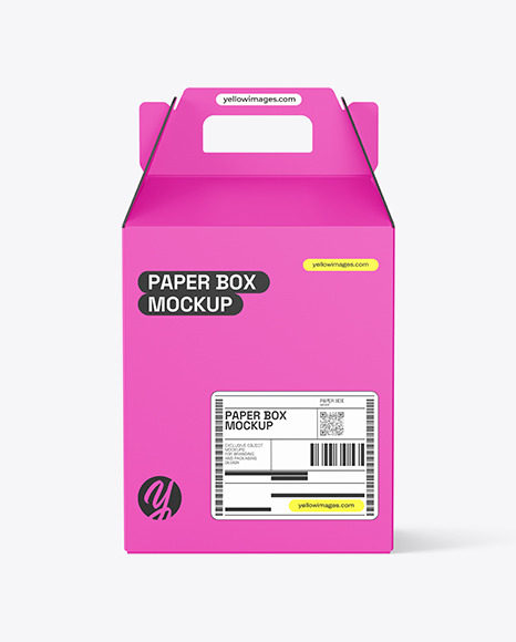 Matte Paper Box Mockup