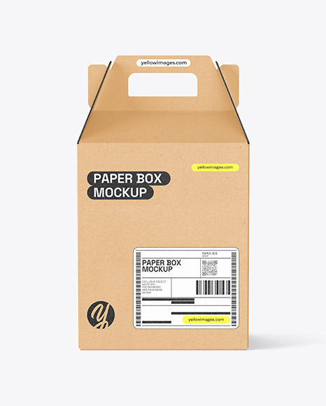 Kraft Paper Box Mockup