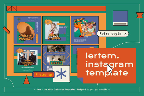 Lertem 90s Instagram Template