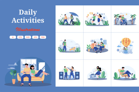 M621_Daily Activities Illustration_Part 02