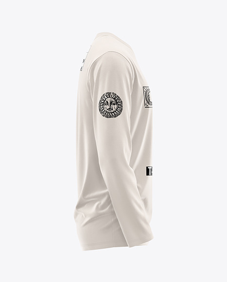 Men’s Long Sleeve T-Shirt Mockup