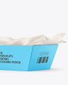 Matte Paper Tray w/ Napkin and French Fries Mockup