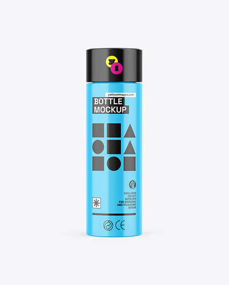 Glossy Bottle Mockup