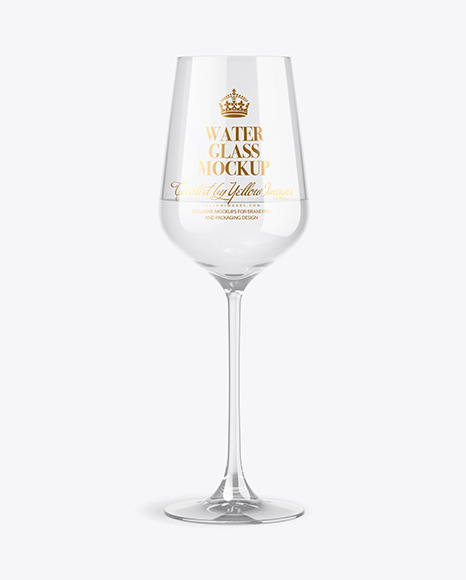 Clear Wine Glass Mockup