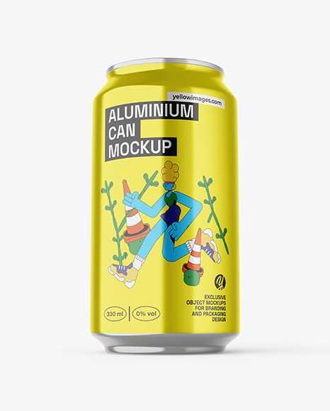 Aluminium Can Mockup