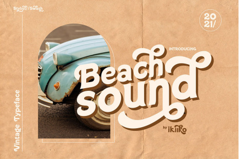 Beach Sound - Vintage Typeface
