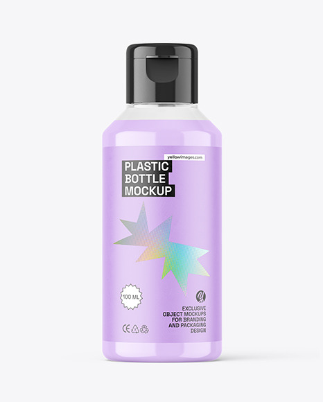 Clear Plastic Bottle Mockup