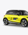Electric Car Mockup - Half Side View