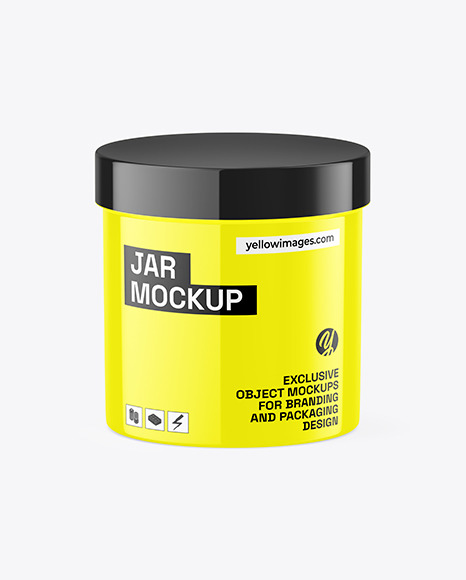 Glossy Jar Mockup