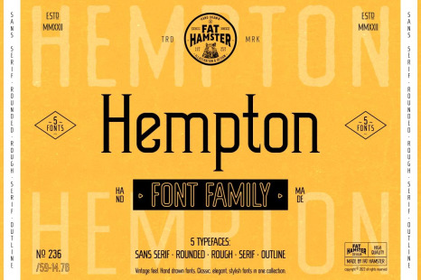 HEMPTON vintage font family