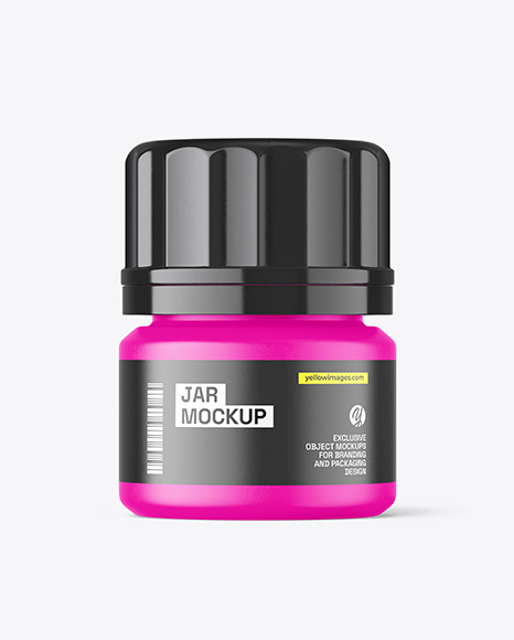 Matte Pills Jar Mockup