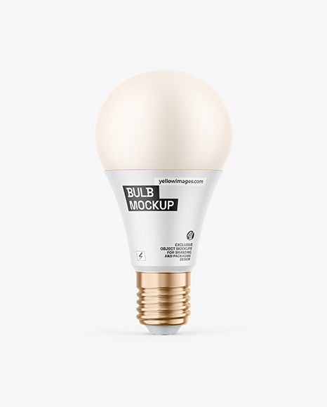 Matte Light Bulb Mockup