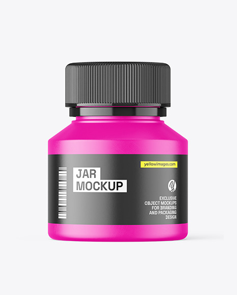 Matte Pills Jar Mockup