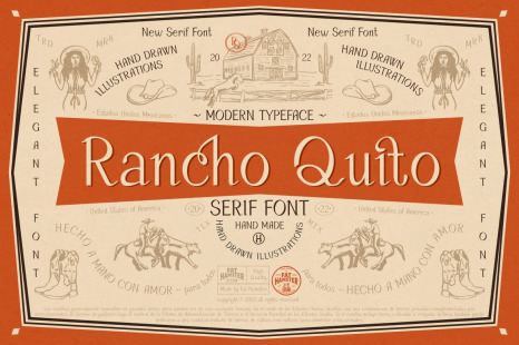 Rancho Quito elegant serif font