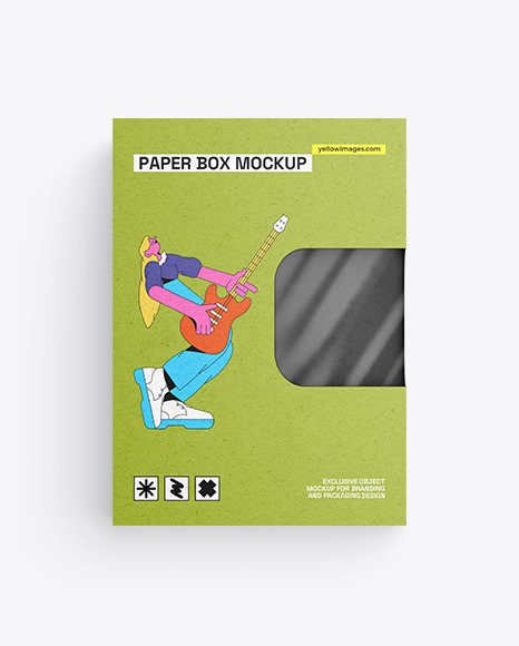Kraft Empty Packaging Box Mockup