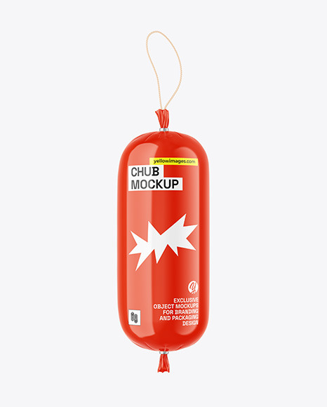 Glossy Chub Packaging Mockup