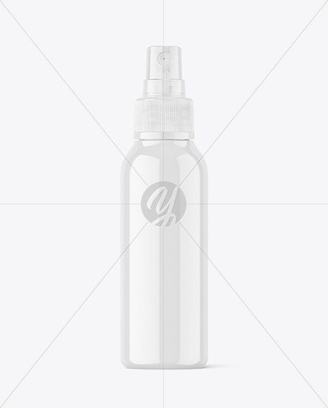 Glossy Spray Bottle Mockup - Free Download Images High Quality PNG, JPG