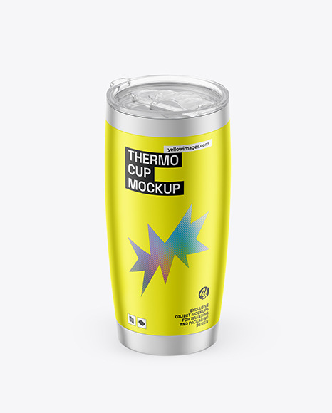 Metallic Thermo Cup Mockup