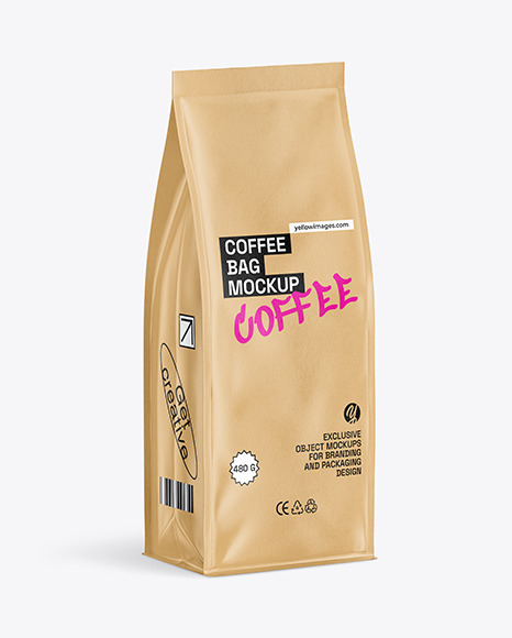 Kraft Coffee Bag Mockup